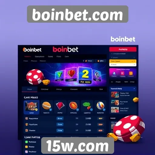 Interface do site boinbet é intuitiva e acessível